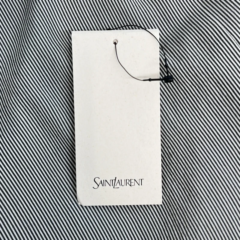 SAINT LAURENT PARIS / サンローランパリ | 2024 | シルク ストライプ シャツ | 38 | メンズ