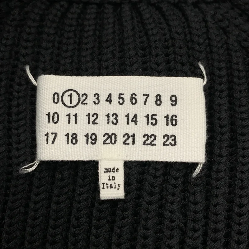 Maison Margiela / メゾンマルジェラ | エルボーパッチ リブ ニット カーディガン | S | レディース