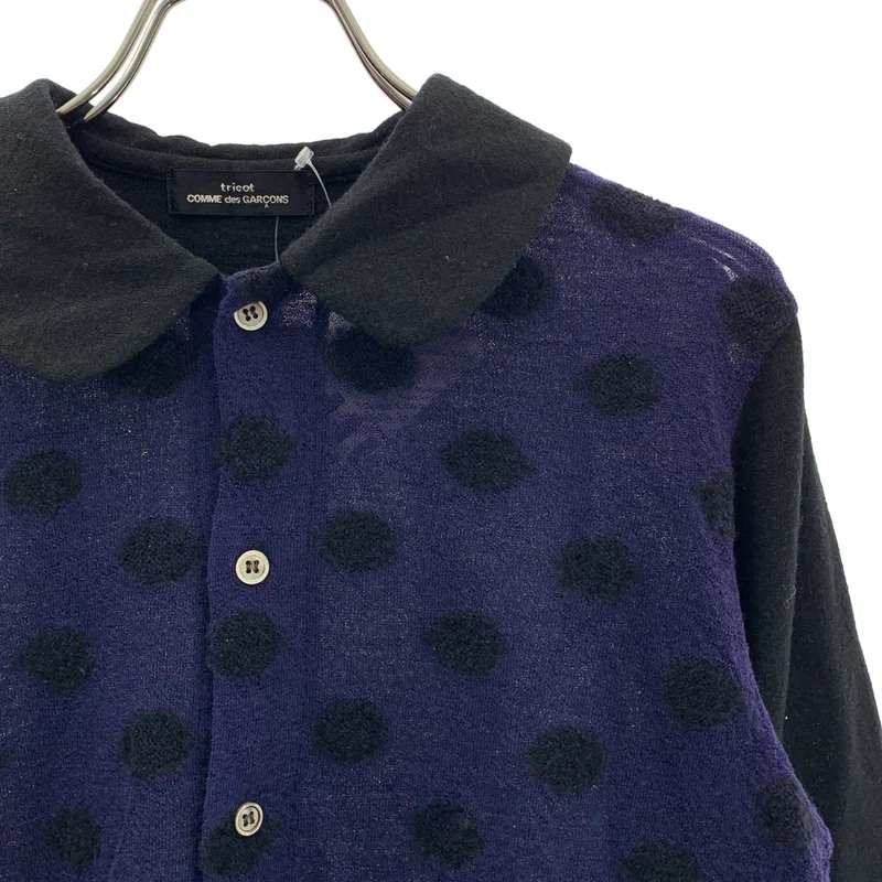 tricot COMME des GARCONS / トリココムデギャルソン | 2002AW | ドット 丸襟 シャツ ブラウス |