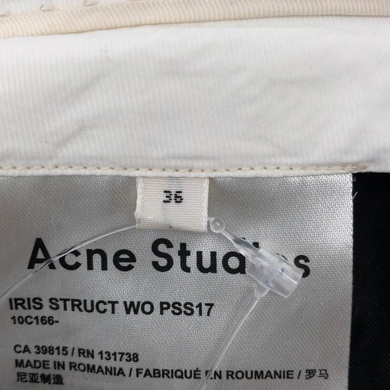Acne Studios / アクネストゥディオズ | IRIS STRUCT WO PSS17 スリット パンツ | 36 | レディース