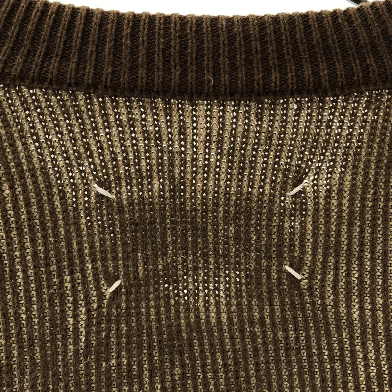 Maison Martin Margiela / メゾンマルタンマルジェラ | コットン Vネック リブニット | S | メンズ