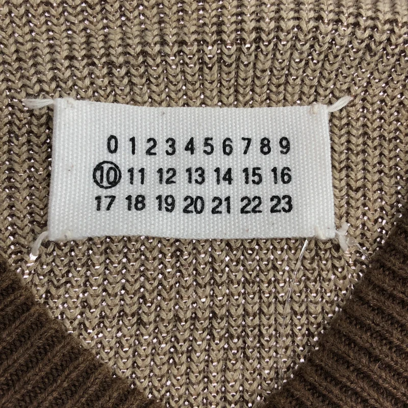 Maison Martin Margiela / メゾンマルタンマルジェラ | コットン Vネック リブニット | S | メンズ