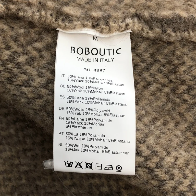 Boboutic / ボブティック | ダブルブレスト ニットコート | M | レディース