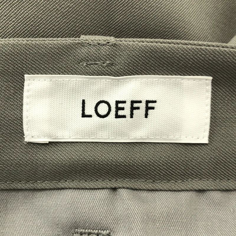 LOEFF / ロエフ | LF W GABA BONTANG TRS / タック スラックス パンツ | 0 | レディース