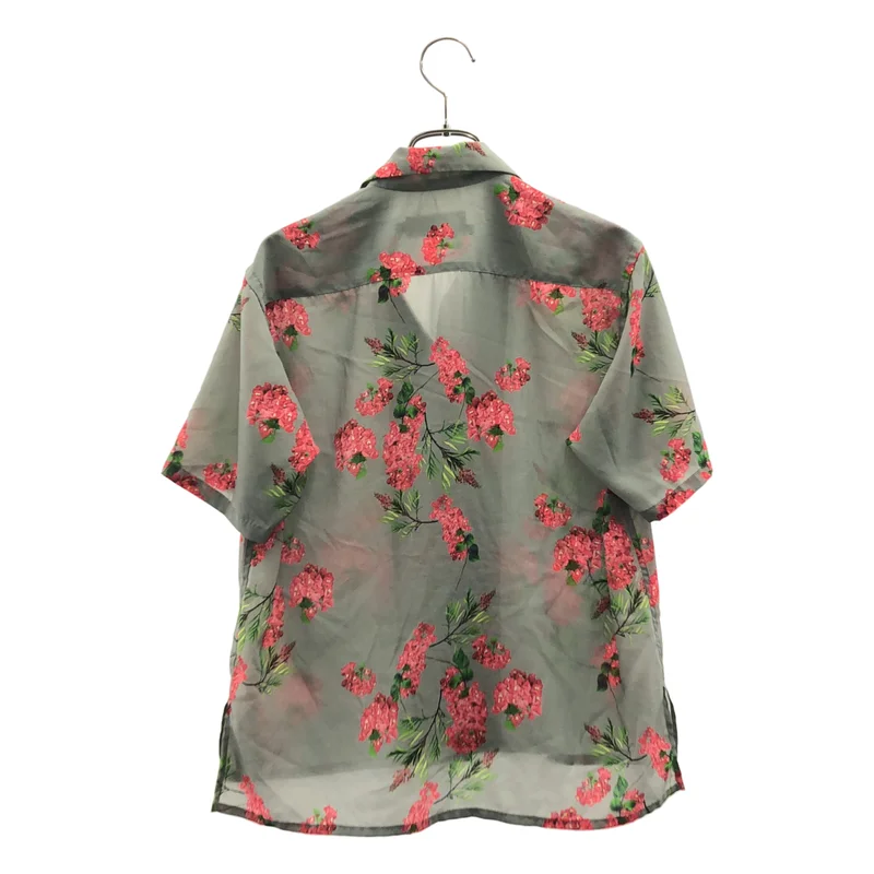 Graphpaper / グラフペーパー | Flower Printed Open Collar Shirt フラワープリント シャツ | 0 | レディース