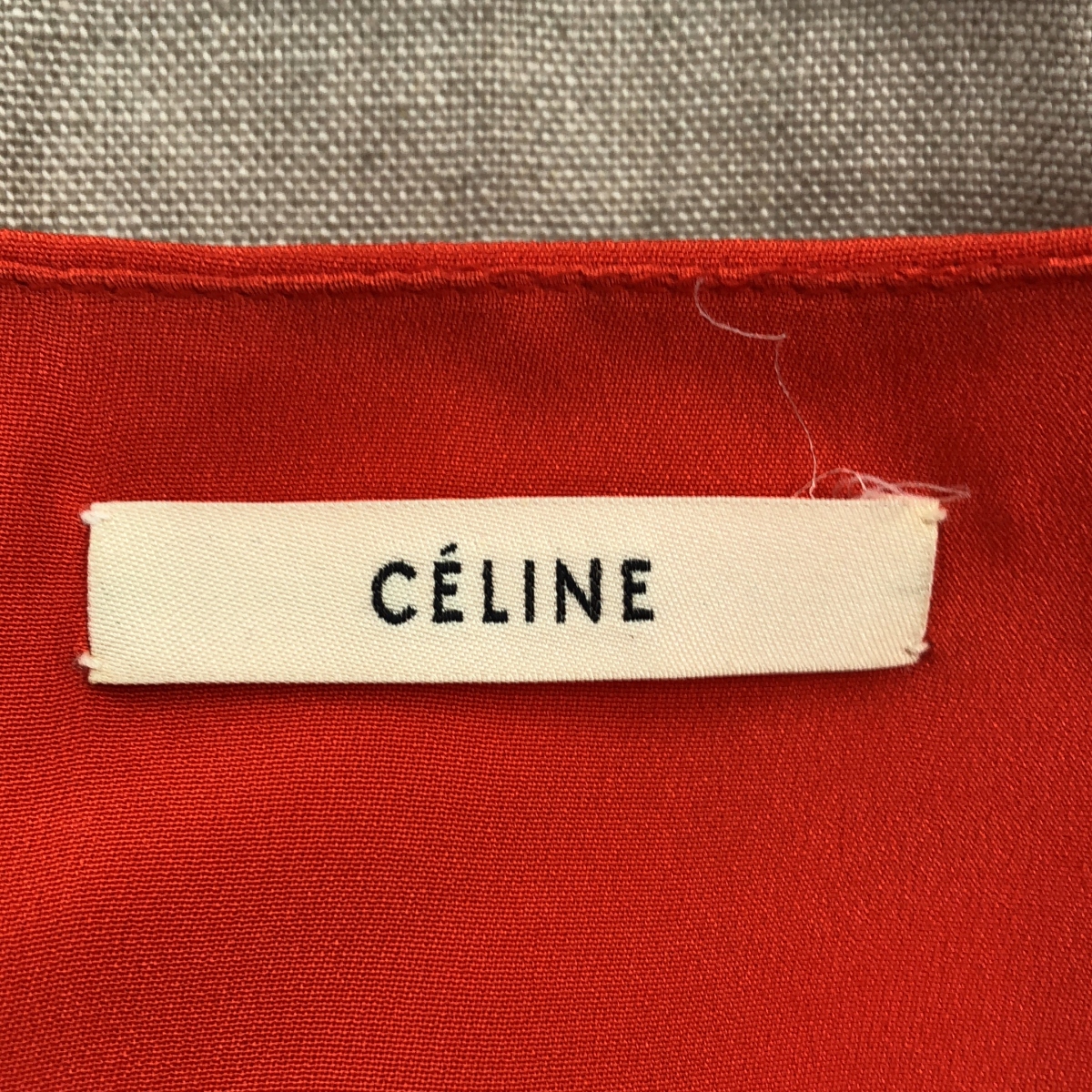 CELINE / セリーヌ | フィービー / レザー切替 ノースリーブワンピース | 36 | レディース