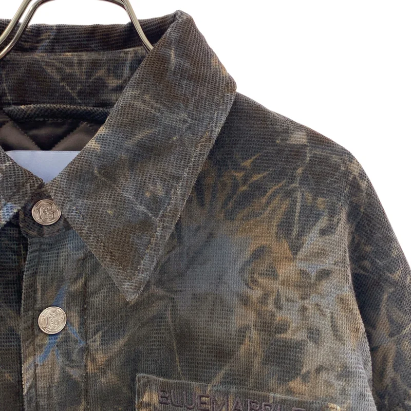BLUE MARBLE / ブルーマーブル | PADDED OVERSHIRT キルティング裏地 パデッド シャツジャケット | S | メンズ