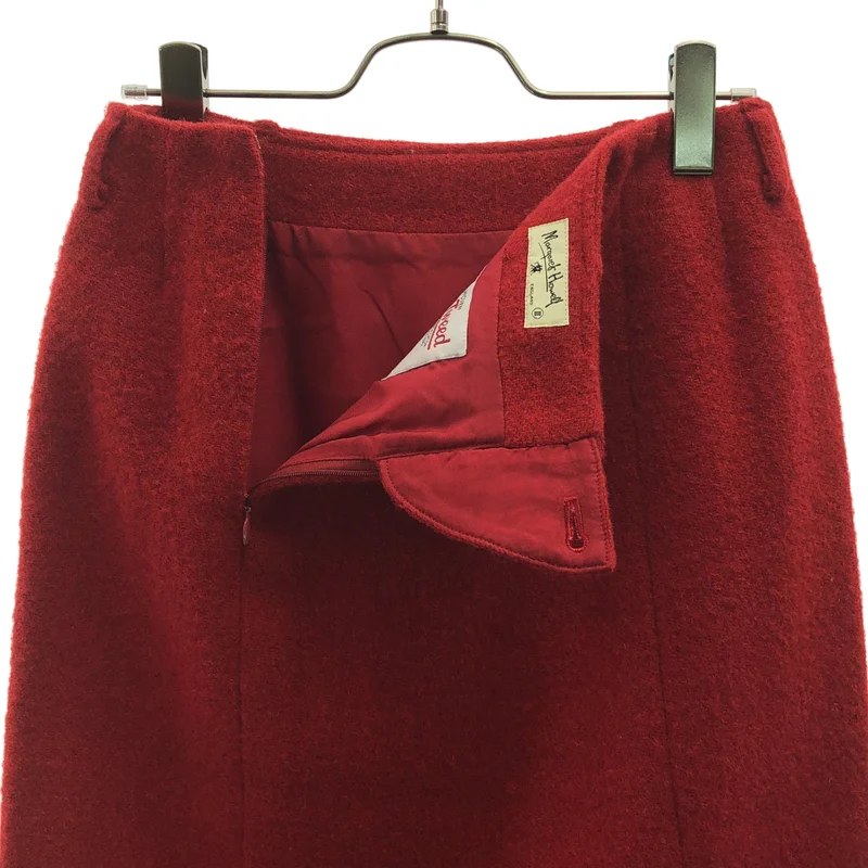 MARGARET HOWELL / マーガレットハウエル | × Harris Tweed / ハリスツイード ウール バックジップ スカート / 裏地付き | 2 | レディース
