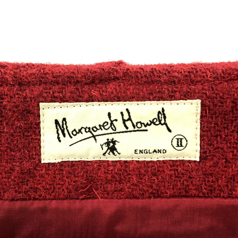 MARGARET HOWELL / マーガレットハウエル | × Harris Tweed / ハリスツイード ウール バックジップ スカート / 裏地付き | 2 | レディース