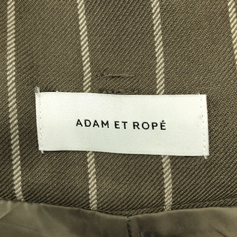 ADAM ET ROPÉ / アダムエロペ | ウール混 ストライプ ベルテッド ワイドパンツ | 36 | レディース