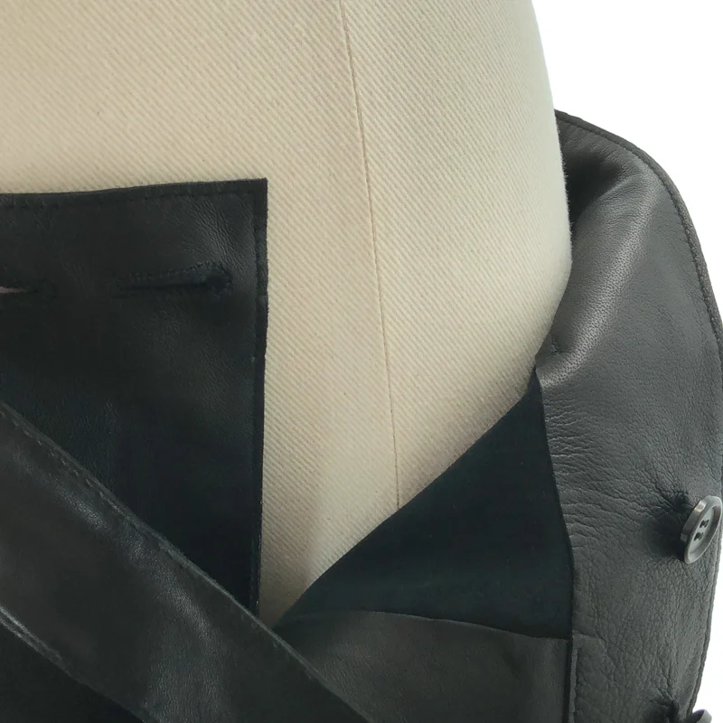 INSCRIRE / Anscrire | Leather Belt Wrap Skirt | Size 38 | Women's