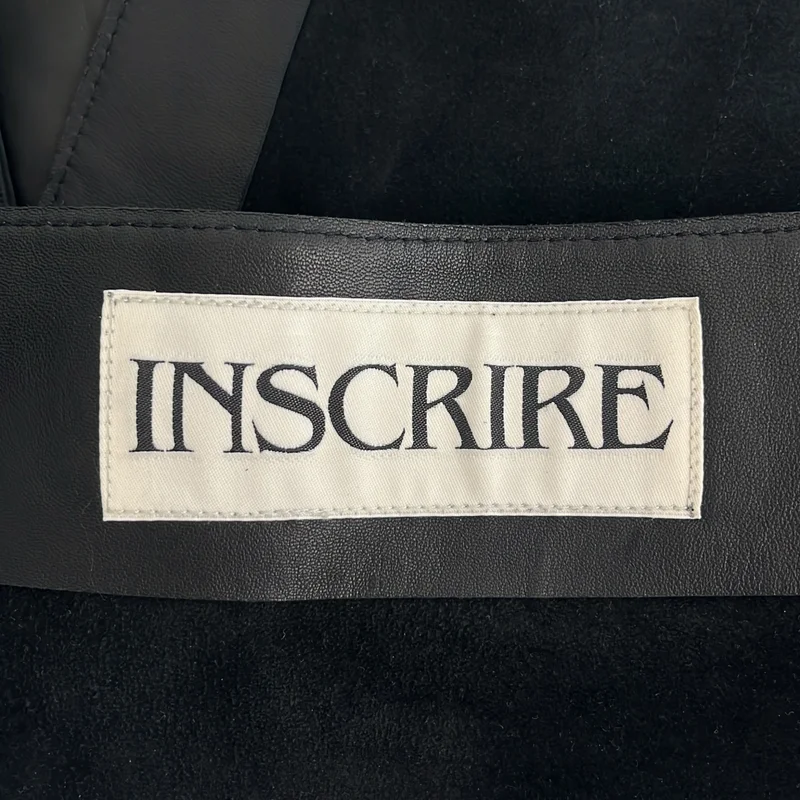 INSCRIRE / Anscrire | Leather Belt Wrap Skirt | Size 38 | Women's