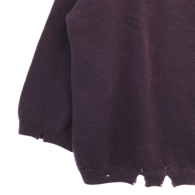 Needles / ニードルス | ×NOMA t.d. / V NECK PULLOVER SWEATER-CRUSH KNIT/KILTPIN ウール クラッシュ ニット | L | メンズ