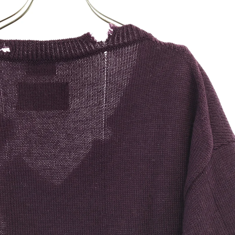 Needles / ニードルス | ×NOMA t.d. / V NECK PULLOVER SWEATER-CRUSH KNIT/KILTPIN ウール クラッシュ ニット | L | メンズ