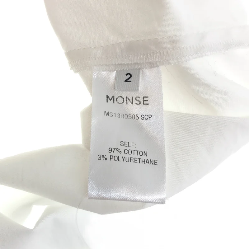 MONSE / モンス | コットン ボタンドッキング 比翼シャツ | 2 | レディース