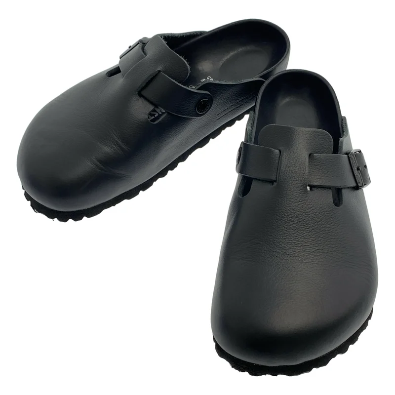 BIRKENSTOCK / ビルケンシュトック | Boston ボストン エクスクイジット ナチュラルレザー サンダル | 24.5 | レディース