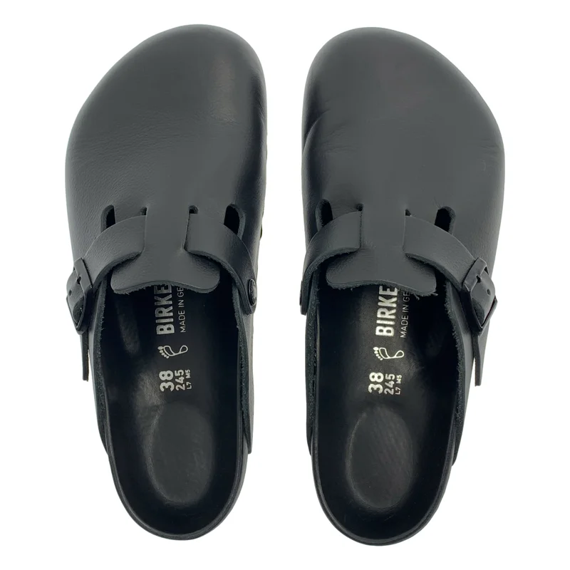 BIRKENSTOCK / ビルケンシュトック | Boston ボストン エクスクイジット ナチュラルレザー サンダル | 24.5 | レディース