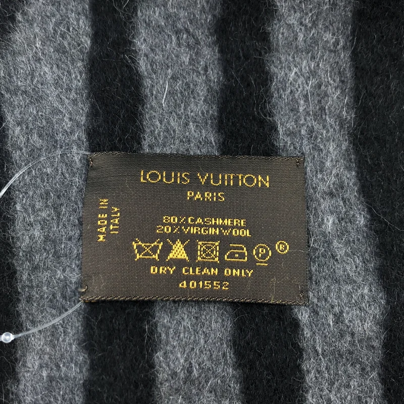 Louis Vuitton / ルイヴィトン | カシミヤ混 ストライプ フリンジマフラー |