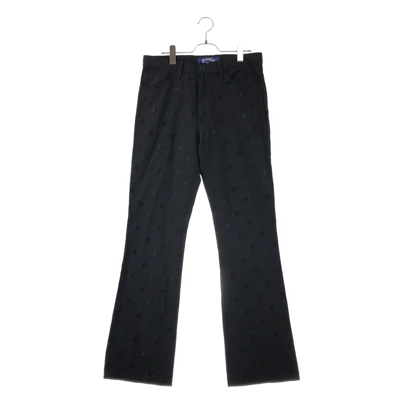 JUNYAWATANABE COMMEdesGARCONS MAN / ジュンヤワタナベマン | 2003SS | ウール コットン スター刺しゅう ストレートパンツ | M | メンズ