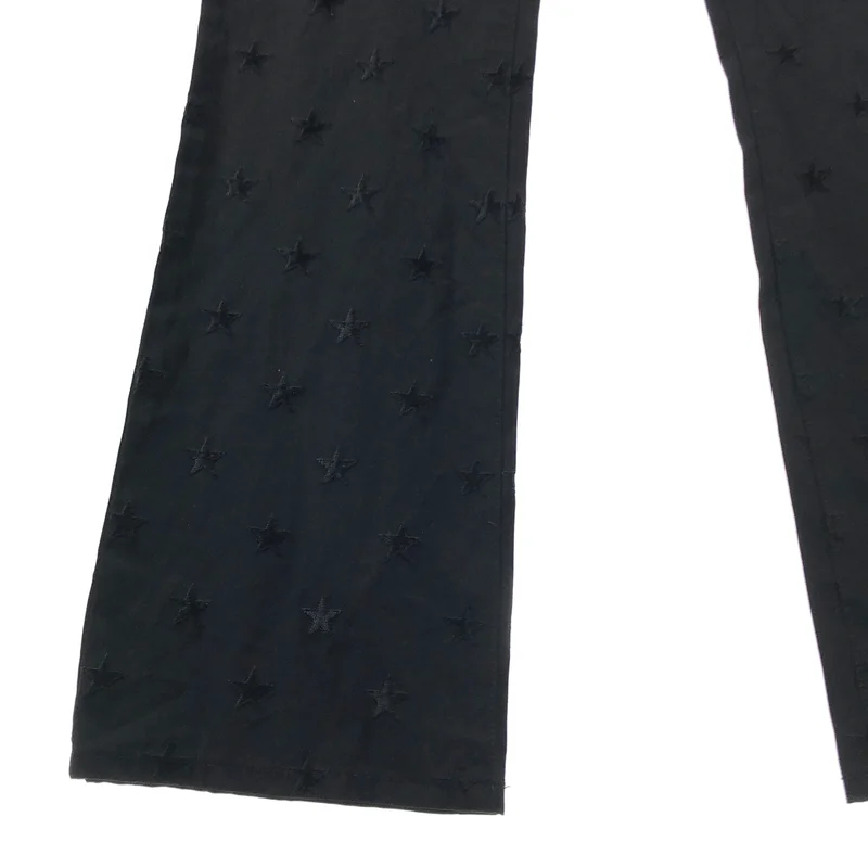 JUNYAWATANABE COMMEdesGARCONS MAN / ジュンヤワタナベマン | 2003SS | ウール コットン スター刺しゅう ストレートパンツ | M | メンズ