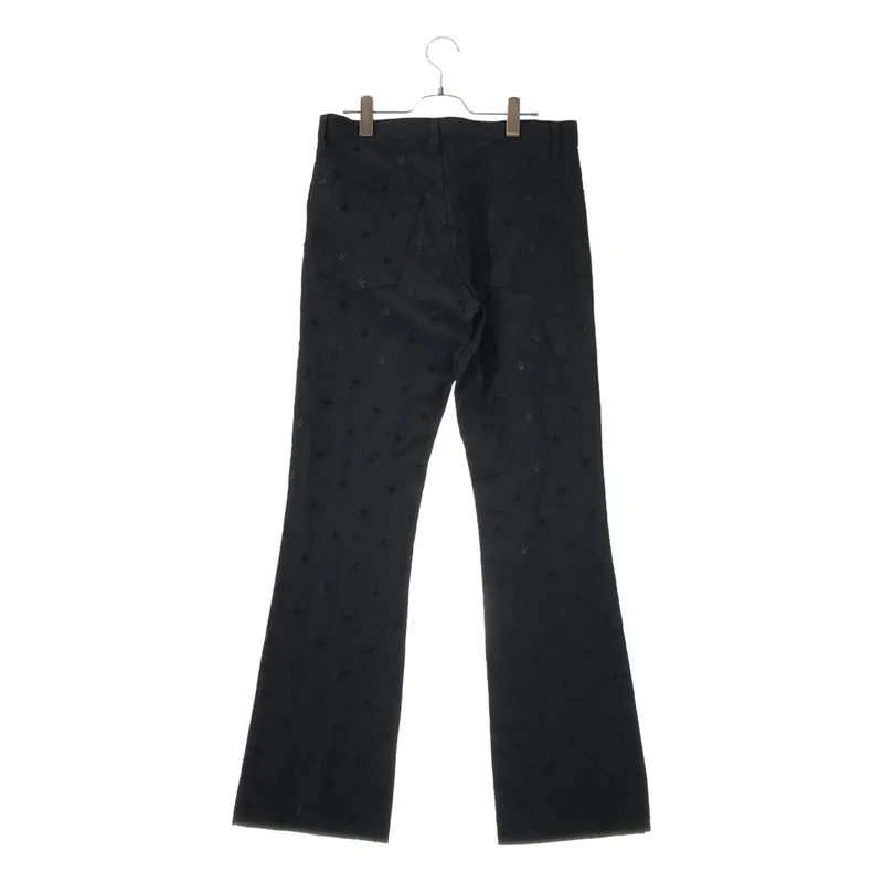 JUNYAWATANABE COMMEdesGARCONS MAN / ジュンヤワタナベマン | 2003SS | ウール コットン スター刺しゅう ストレートパンツ | M | メンズ