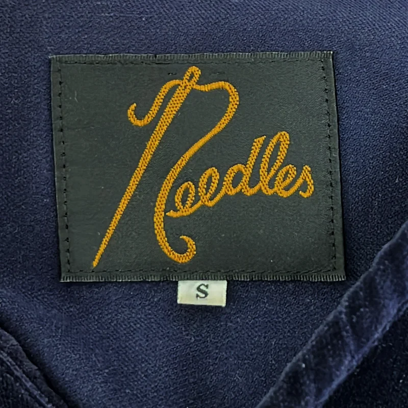 Needles / ニードルス | ベロア Vネック リブ切替 シャツ | S | メンズ