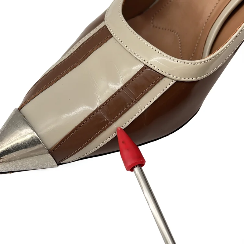 MARNI / マルニ | エナメル バイカラー メタル切り替え ポインテッドトゥ ヒールパンプス | 38 | レディース