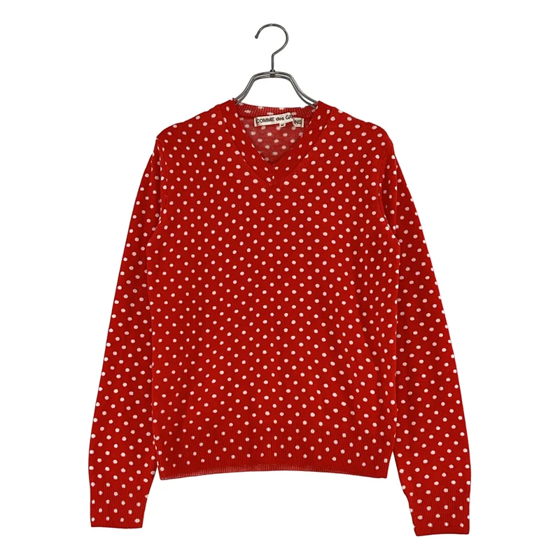 COMME des GARCONS / コムデギャルソン | 2005AW | ウール ドット Vネックニット | M | レディース