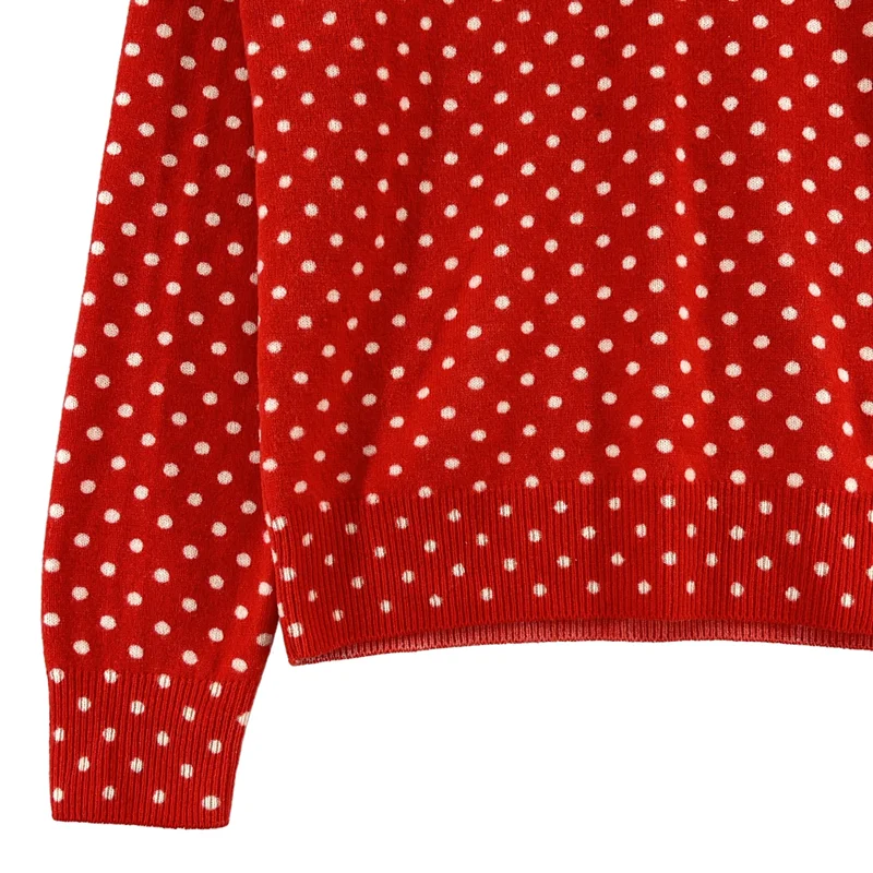 COMME des GARCONS / コムデギャルソン | 2005AW | ウール ドット Vネックニット | M | レディース