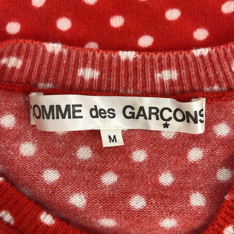 COMME des GARCONS / コムデギャルソン | 2005AW | ウール ドット Vネックニット | M | レディース