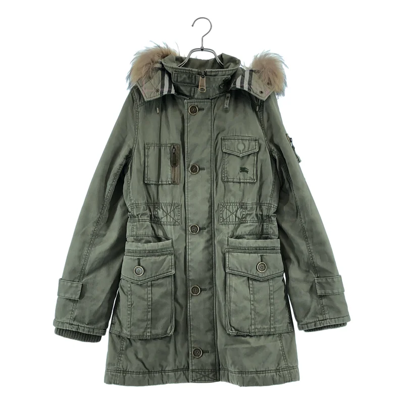 BURBERRY BLUE LABEL / バーバリーブルーレーベル | コットン 裏地キルティング モッズコート | 38 | レディース