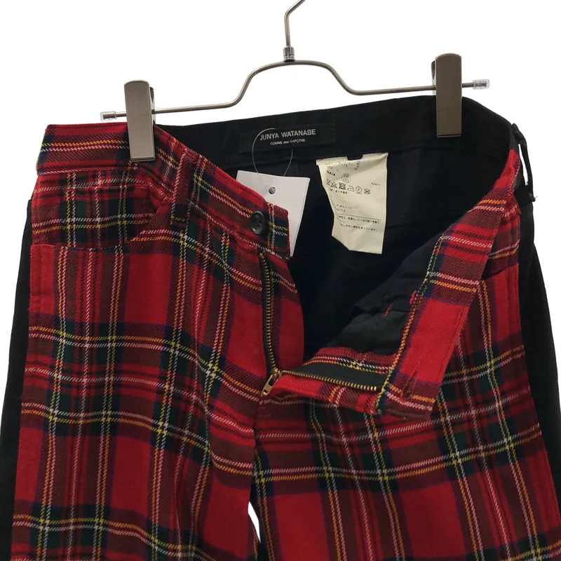 JUNYA WATANABE COMME des GARCONS / ジュンヤワタナベ | 2017AW | タータンチェック ストレッチパンツ | M | レディース
