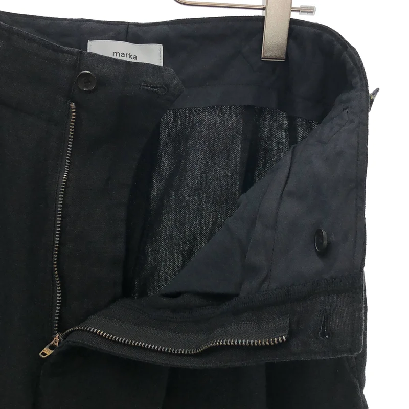 marka / マーカ | 2026SS | TWO TUCK MILITARY TROUSERS リネンキャンバス ツータックミリタリートラウザーズ | 1 | メンズ