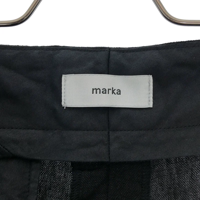 marka / マーカ | 2026SS | TWO TUCK MILITARY TROUSERS リネンキャンバス ツータックミリタリートラウザーズ | 1 | メンズ