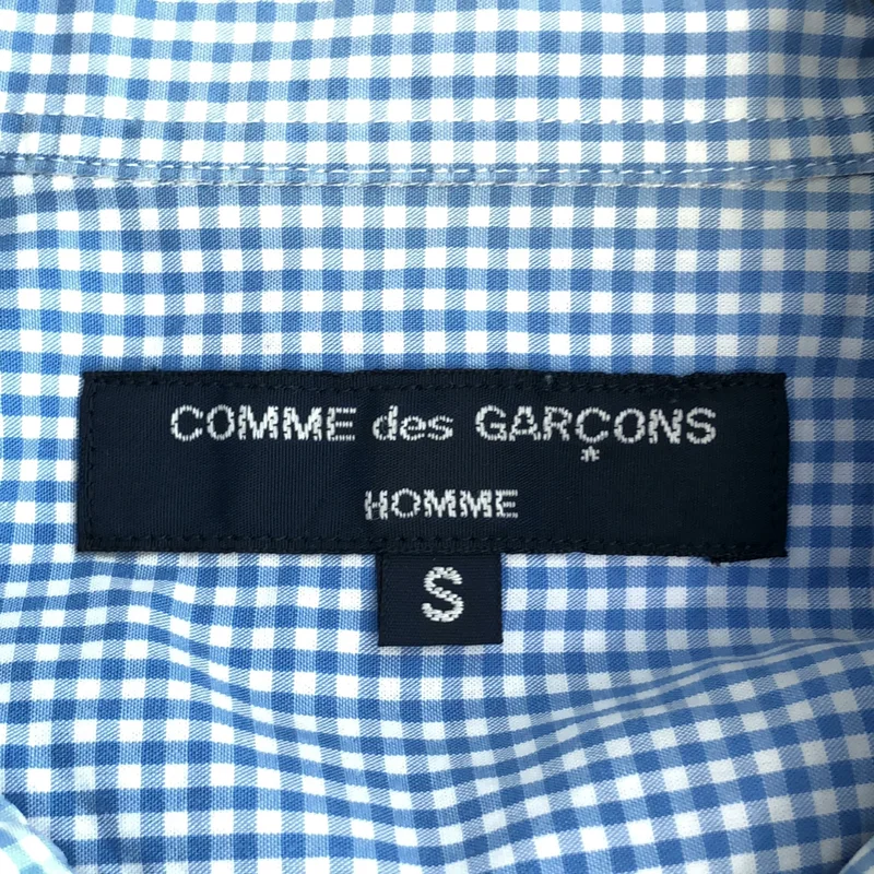 COMME des GARCONS HOMME / コムデギャルソンオム | 2011SS | ギンガムチェック ボーダー 切替 シャツ | S | メンズ