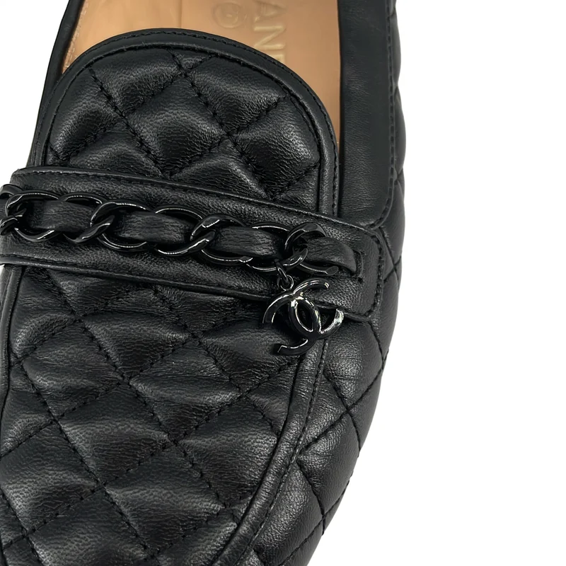 CHANEL / シャネル | キルティング マトラッセ ココマークチェーン パンプス | 37 1/2 | レディース