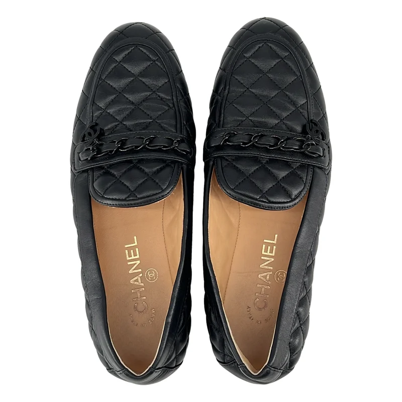 CHANEL / シャネル | キルティング マトラッセ ココマークチェーン パンプス | 37 1/2 | レディース