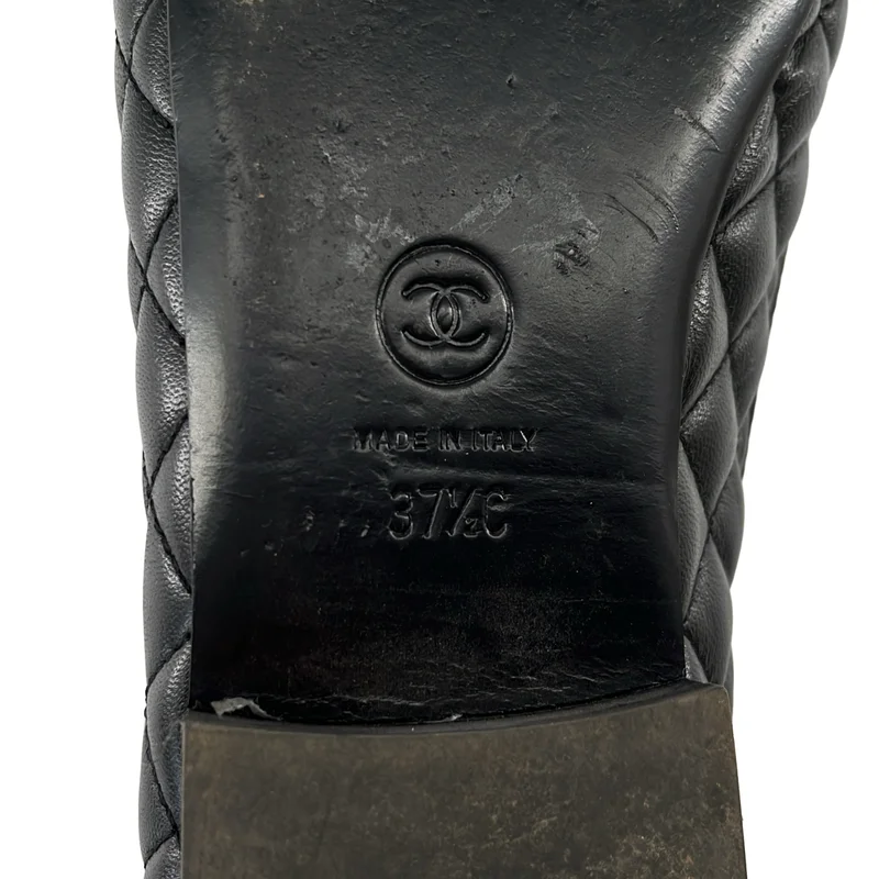 CHANEL / シャネル | キルティング マトラッセ ココマークチェーン パンプス | 37 1/2 | レディース