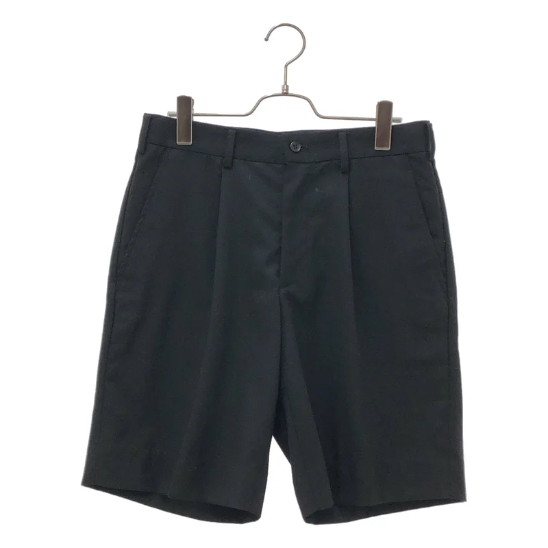 BLACK COMME des GARCONS / ブラックコムデギャルソン | 2012SS | ウールギャバ タックショートパンツ | S | メンズ