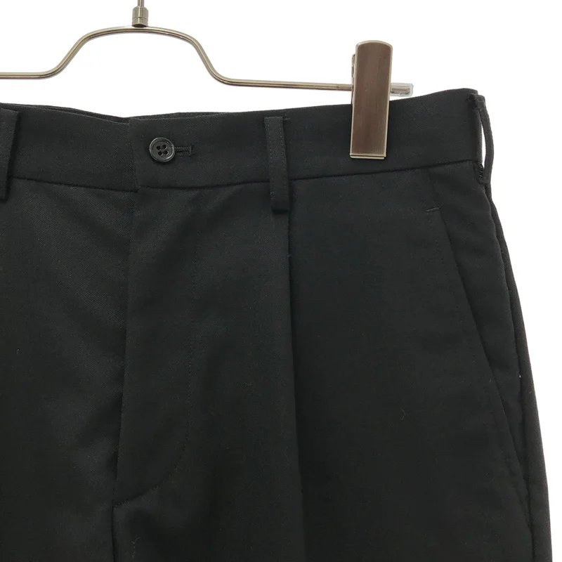 BLACK COMME des GARCONS / ブラックコムデギャルソン | 2012SS | ウールギャバ タックショートパンツ | S | メンズ