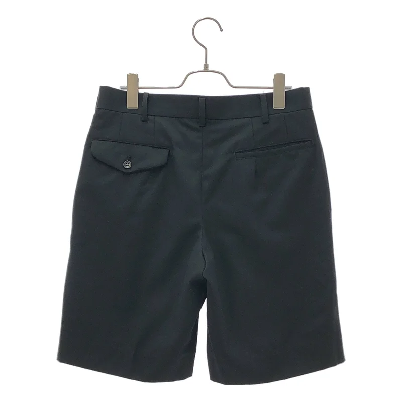 BLACK COMME des GARCONS / ブラックコムデギャルソン | 2012SS | ウールギャバ タックショートパンツ | S | メンズ