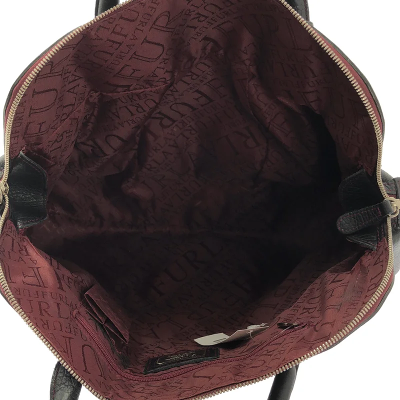 FURLA / フルラ | レザー チャーム ハンド トートバッグ / ロゴ総裏地 |