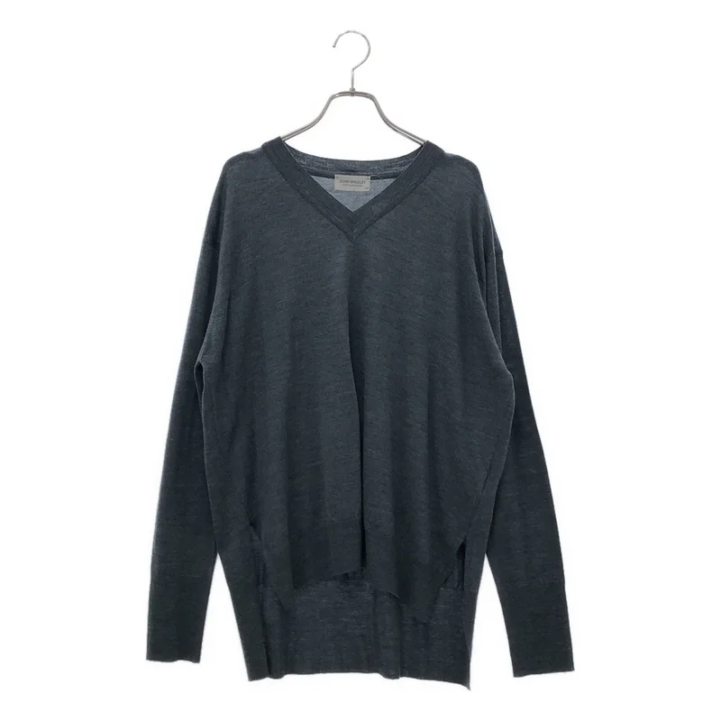 JOHN SMEDLEY / ジョンスメドレー | メリノウールVネックニット | S/M | レディース