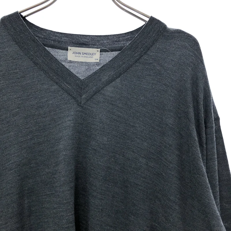 JOHN SMEDLEY / ジョンスメドレー | メリノウールVネックニット | S/M | レディース