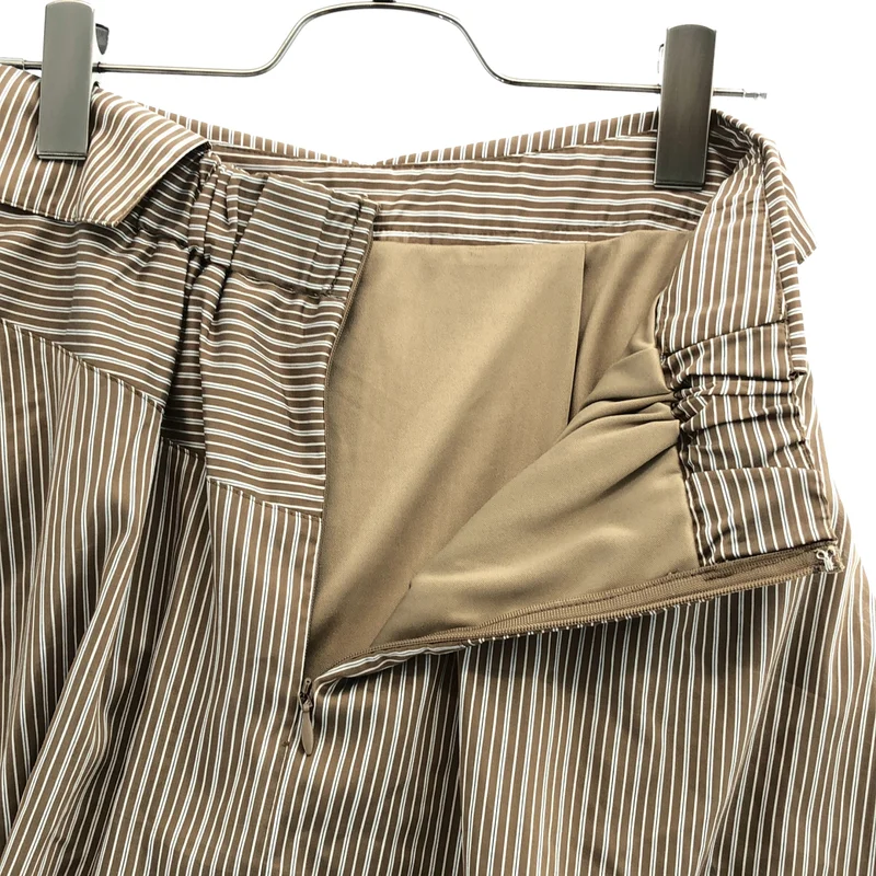 AMERI / アメリ | STRIPE SHIRT DETAIL MINI SKIRT /ストライプシャツディテール ミニスカート | S | レディース