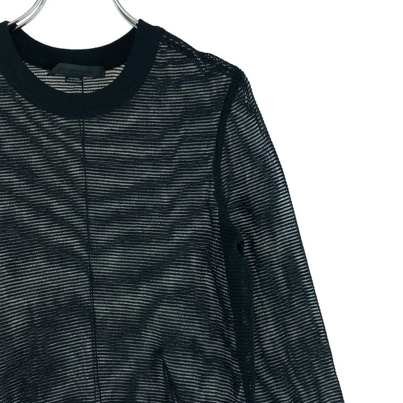 ALEXANDER WANG / アレキサンダーワン | メッシュ ロングスリーブ カットソー | S | レディース