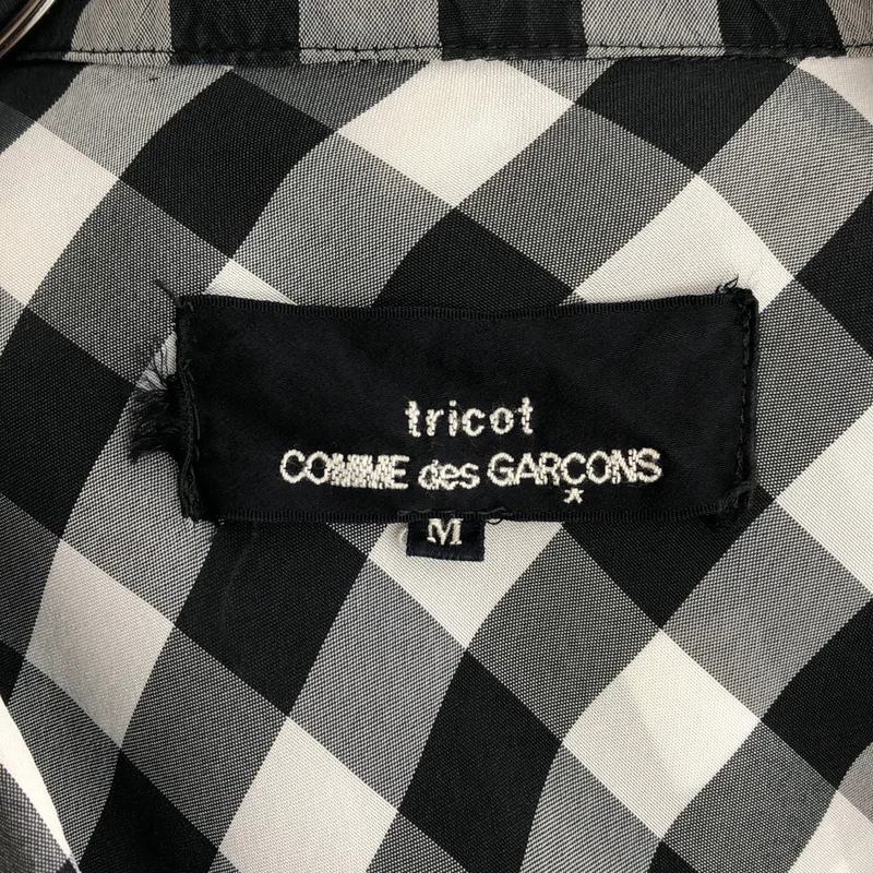 tricot COMME des GARCONS / トリココムデギャルソン | 1992AW | レーヨン オープンカラー チェックシャツワンピース | M | レディース