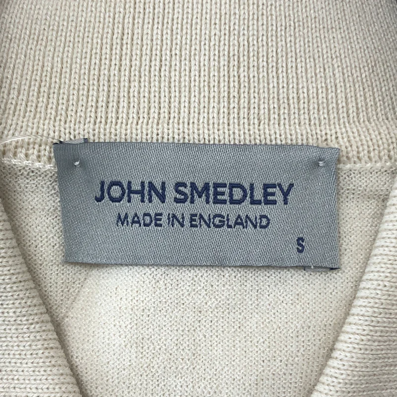 JOHN SMEDLEY / ジョンスメドレー | ウール コットン 半袖 ニットポロシャツ | S | メンズ