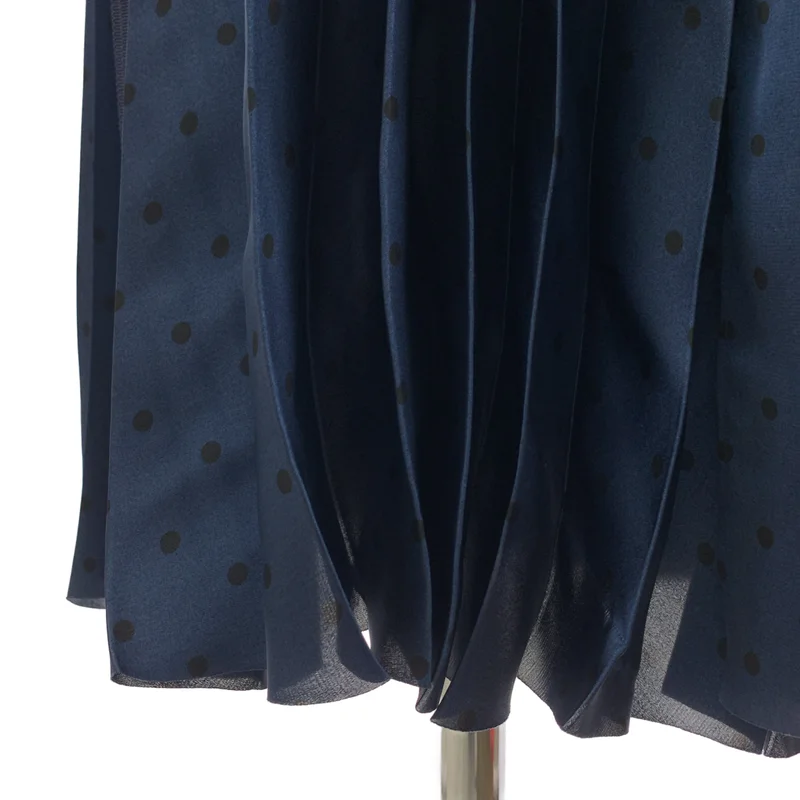 sacai / サカイ | Polka Dot Print ポルカドット プリーツ ロングスカート | 2 | レディース