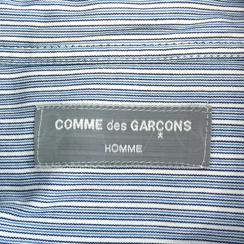 COMME des GARCONS HOMME / コムデギャルソンオム | AD1996 | コットン ストライプ 2ライン テーピングシャツ |